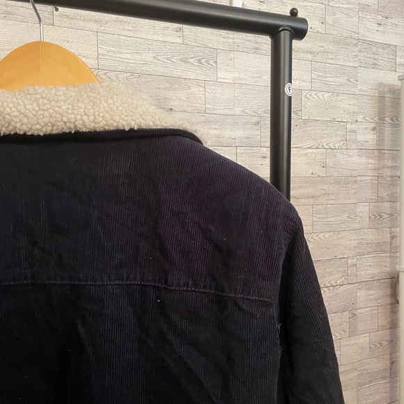 Levi's Classic Corduroy Sherpa-Lined Trucker Jacket Men Size XL Navy Blue - Picture 9 of 11